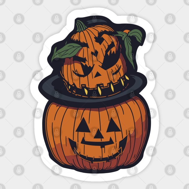 Halloween funny scary pumpkins Sticker by BonusSingh